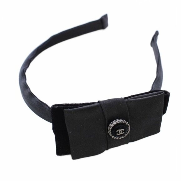Chanel Handbags - Chanel Headband Ribbon Velvet Black TK Shoulder Bag